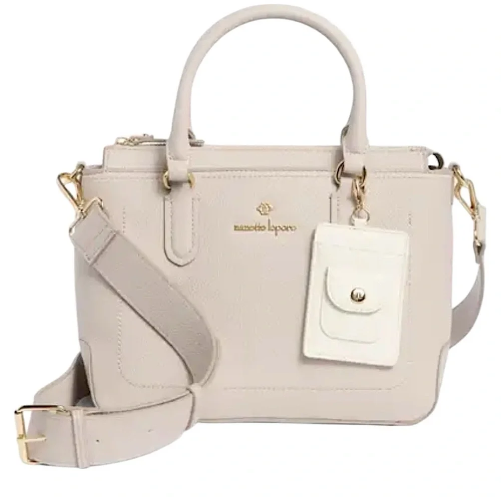 NEW Nanette Lepore Convertible Top Handle Satchel One Size PEARL